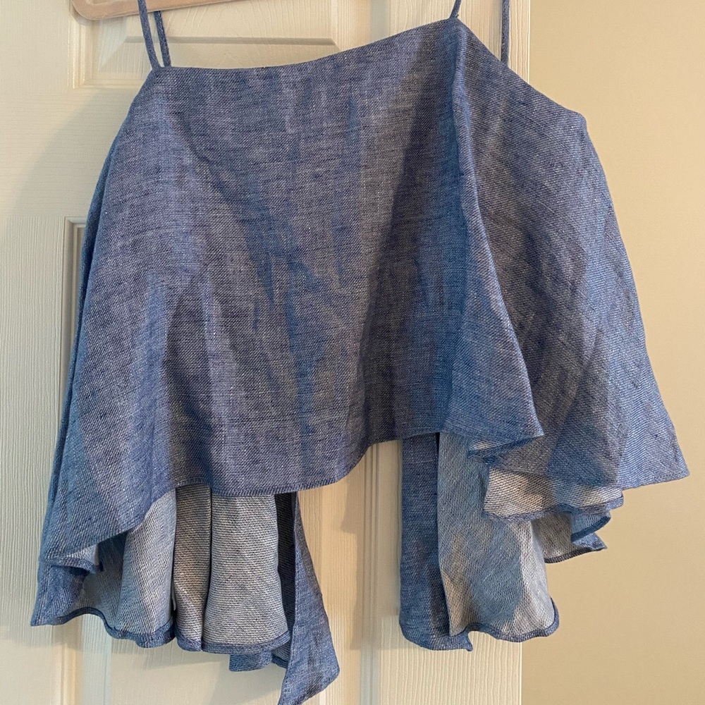 Milly open back crop top